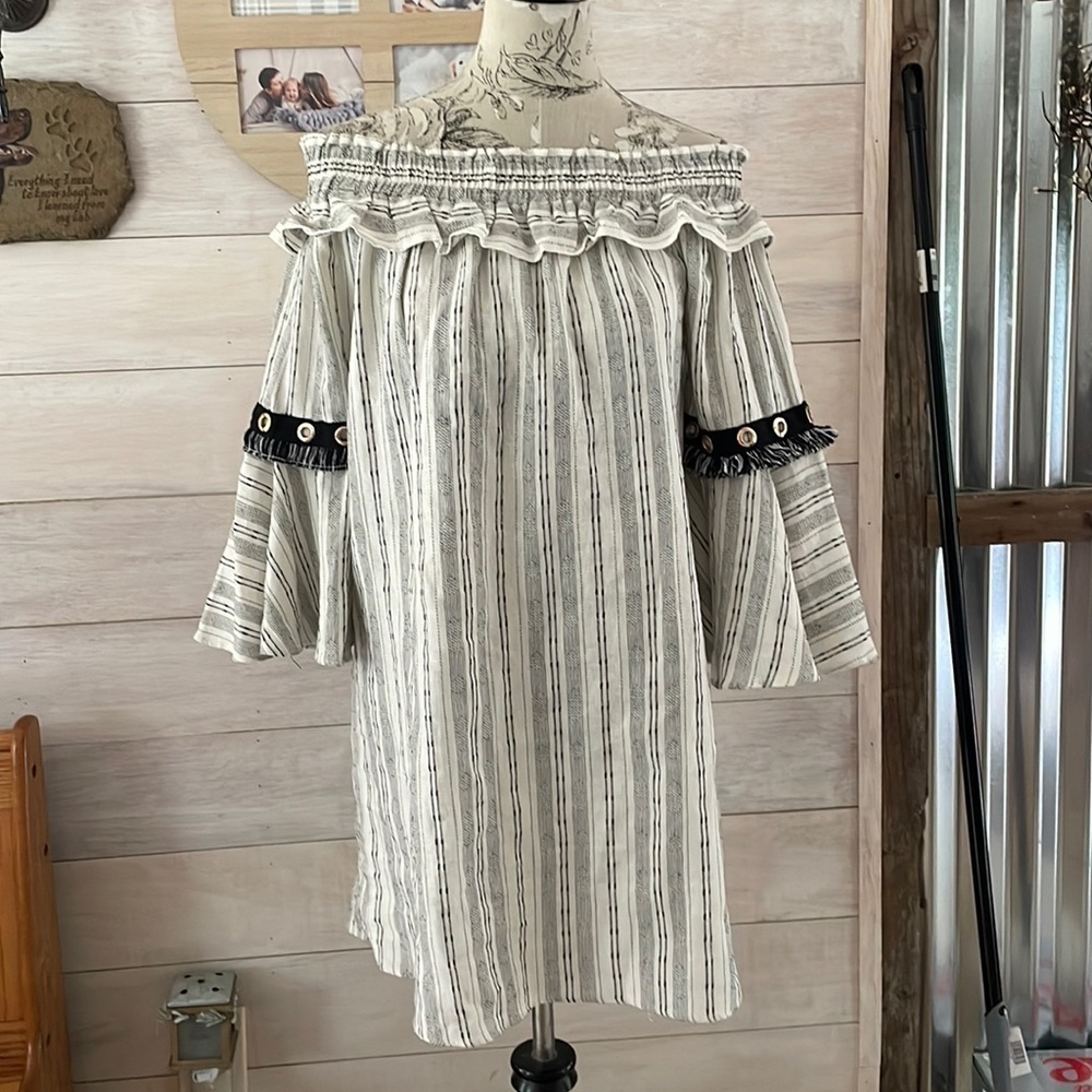 NWT Sugar + Lips2 Black White Dress M
